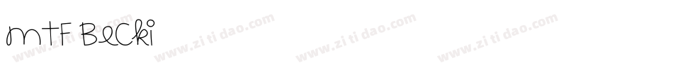 MTF Becki字体转换